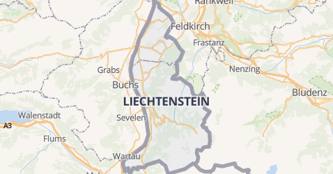 Liechtenstein kaart