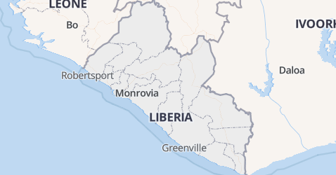 Liberia kaart