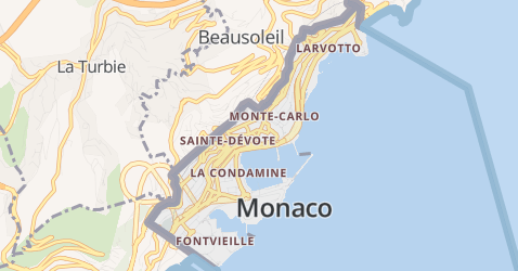 Monaco kaart