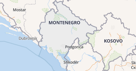 Montenegro kaart