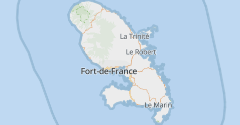 Martinique kaart
