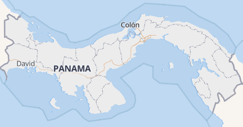 Panama kaart