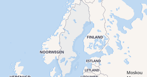 Zweden kaart
