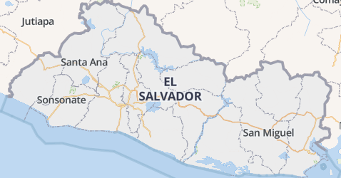 El Salvador kaart