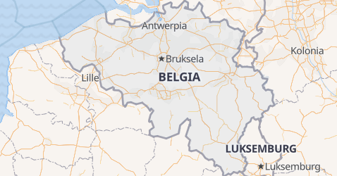 Belgia - szczegółowa mapa