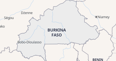 Burkina Faso - szczegółowa mapa