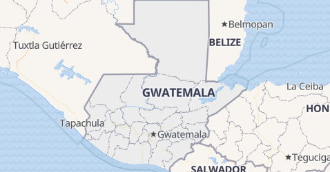 Gwatemala - szczegółowa mapa