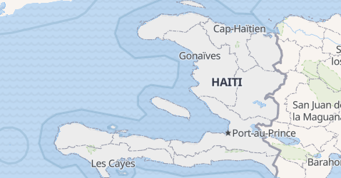 Haiti - szczegółowa mapa