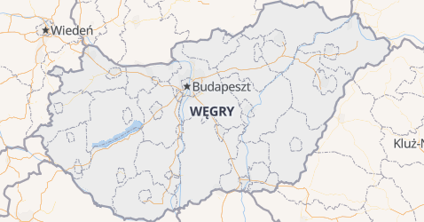 Węgry - szczegółowa mapa