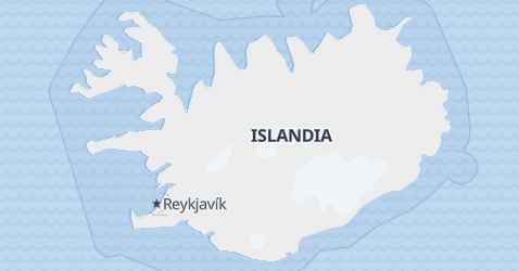 Islandia - szczegółowa mapa
