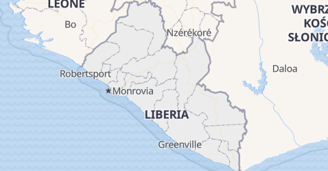 Liberia - szczegółowa mapa