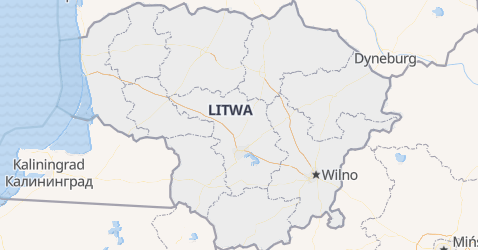 Litwa - szczegółowa mapa