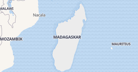 Madagaskar - szczegółowa mapa