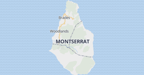 Montserrat - szczegółowa mapa