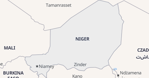 Niger - szczegółowa mapa