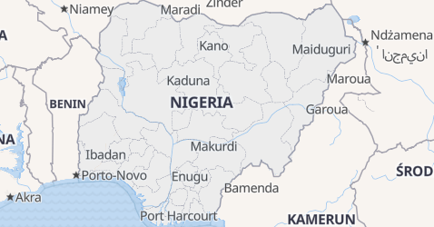Nigeria - szczegółowa mapa