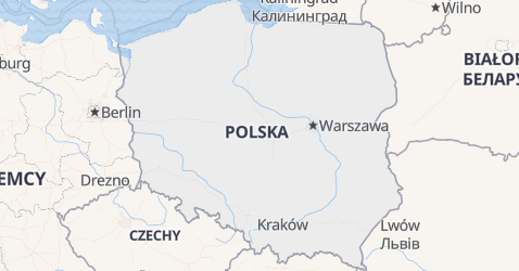 Polska - szczegółowa mapa
