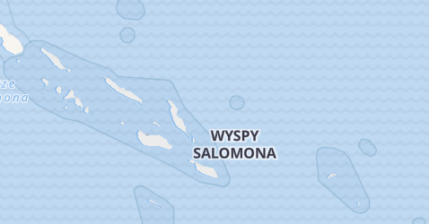 Wyspy Salomona - szczegółowa mapa