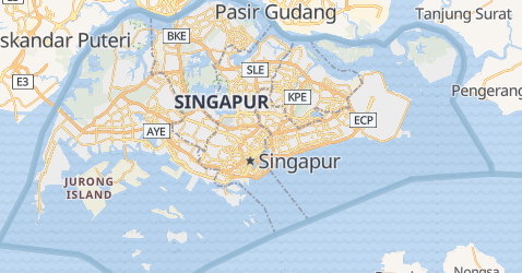 Singapur - szczegółowa mapa