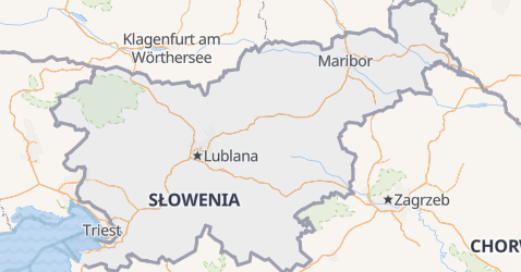 Słowenia - szczegółowa mapa