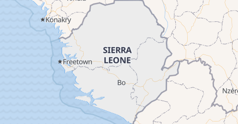 Sierra Leone - szczegółowa mapa