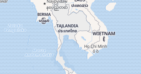 Tajlandia - szczegółowa mapa