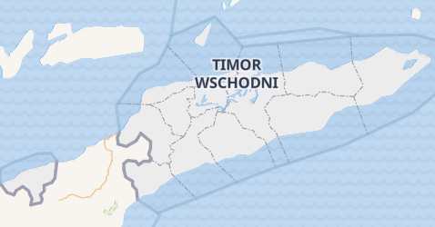 Timor Wschodni - szczegółowa mapa