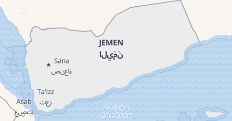 Yemen - szczegółowa mapa