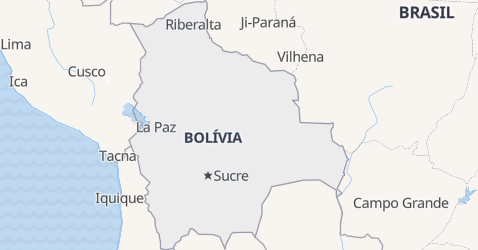 Mapa de Bolívia