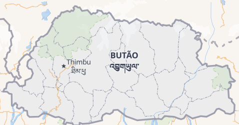 Mapa de Butão