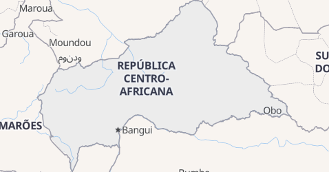 Mapa de República Centro-Africana