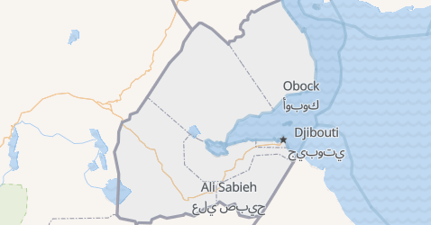 Mapa de Djibuti