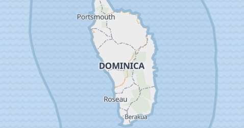 Mapa de Dominica