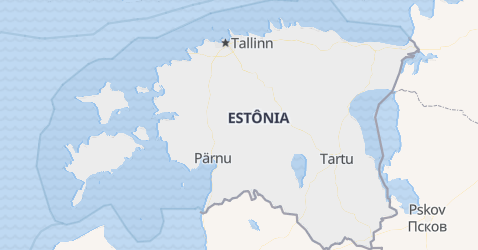 Mapa de Estônia