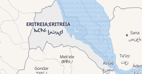Mapa de Eritréia