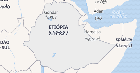 Mapa de Etiópia