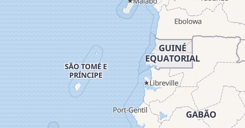 Mapa de Guiné Equatorial