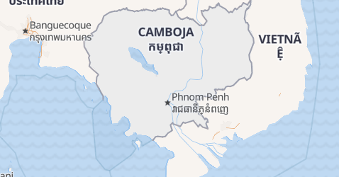 Mapa de Camboja