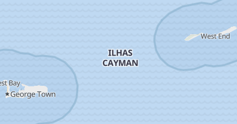Mapa de Ilhas Cayman