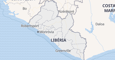 Mapa de Libéria
