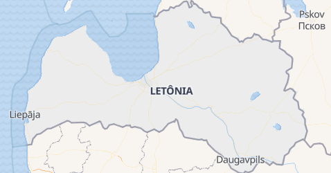 Mapa de Letônia