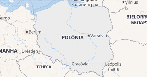 Mapa de Polônia