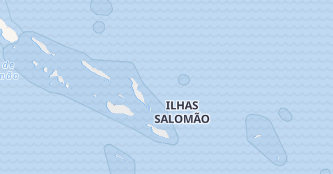 Mapa de Ilhas Salomão