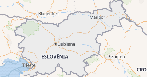 Mapa de Eslovênia