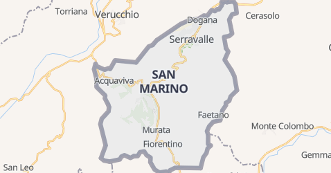 Mapa de San Marino