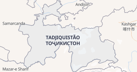 Mapa de Tagiquistão