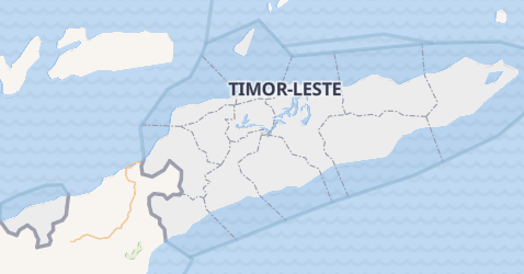 Mapa de Timor Oriental