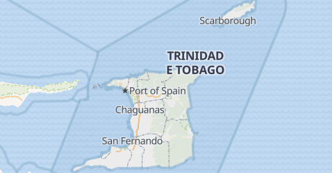 Mapa de Trinidad e Tobago