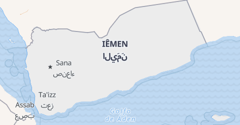 Mapa de Iêmen