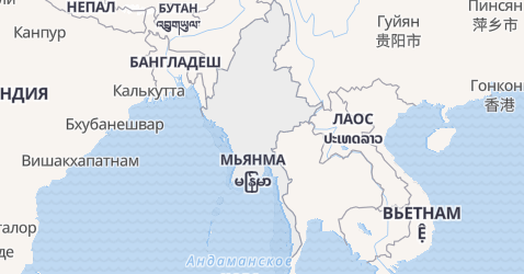 Мянма - карта